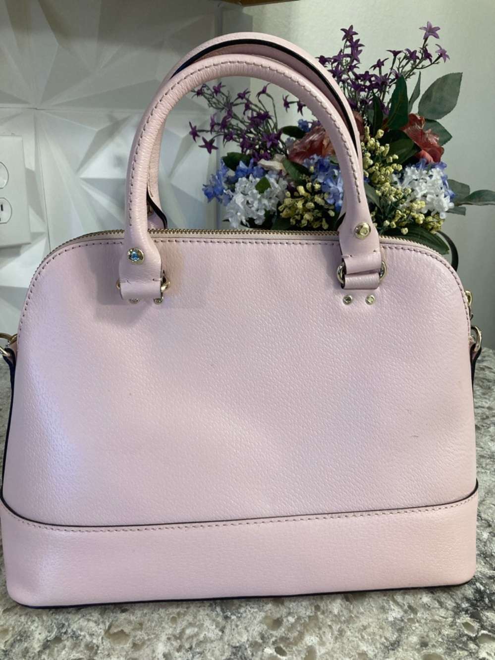 Kate Spade light pink structured Crossbody/top handle bag purse & wallet🩷 - Picture 5 of 13